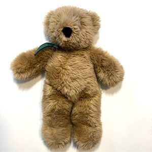 Vintage Ruggles North American Bear Company 1989 Plush Tan Teddy Bear Tartan Bow